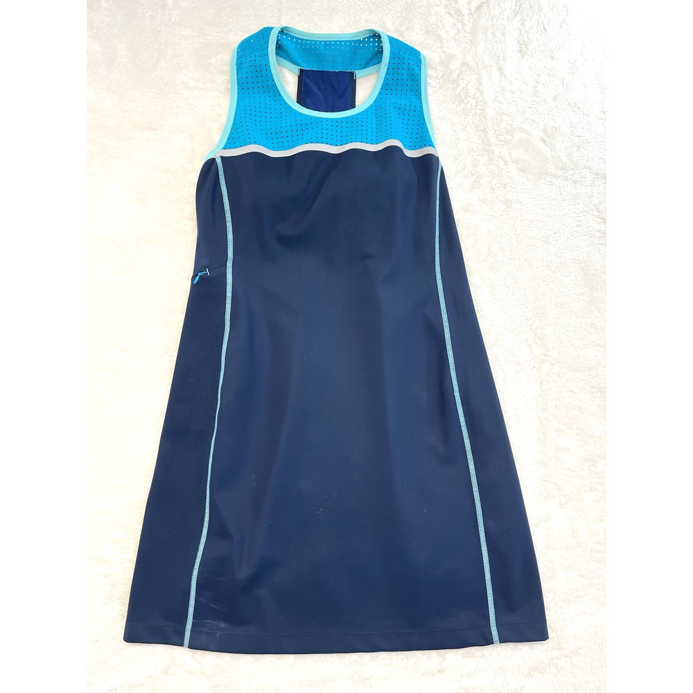 Title Nine Sportswear Dress Large Twisted Sister Racerback Built in Bra Pocket - Picture 1 of 10